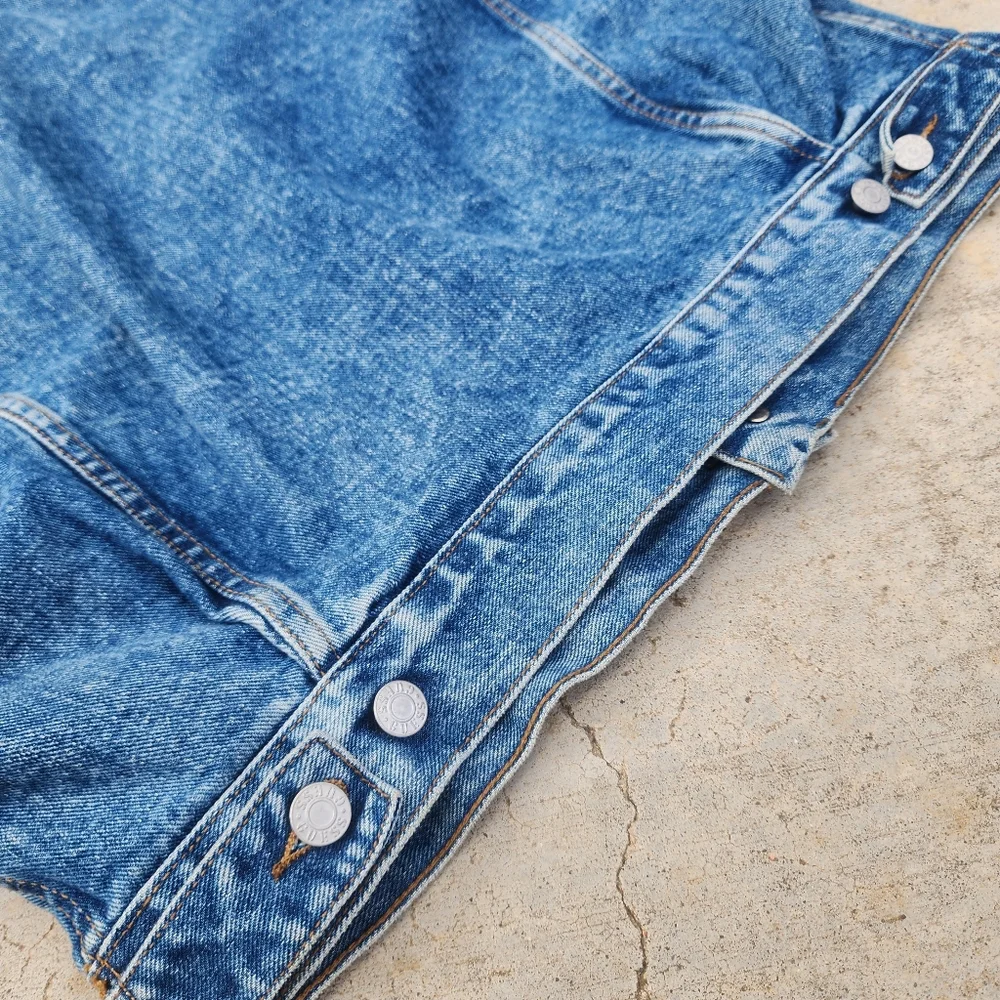 90s‎ GUESS USA by George Marciano Green Label Medium Wash Jean Trucker Jacket M